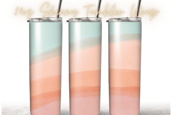 20oz Watercolor Coffee Tumbler Wrap: Graphics & Print Templates