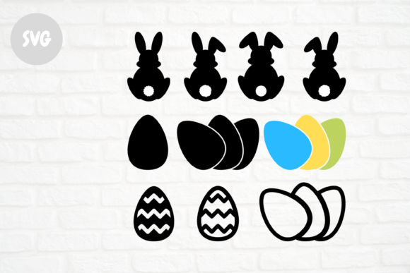Bunny and Eggs Bundle: Graphics & Illustrations for Seasonal Sellers