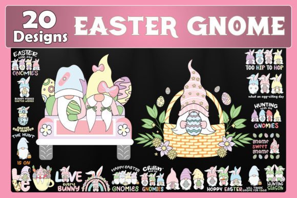 Eater Gnome Bundle SVG: 20 Graphics for T-Shirt Designs