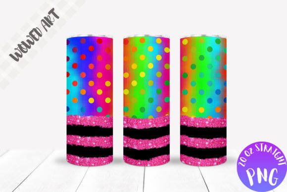Gradient X Glitter Skinny Tumbler Wrap: Graphics for Crafts-Driven Brands
