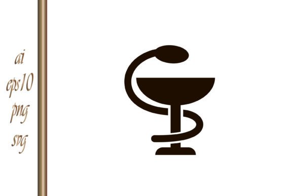 Medical Symbol Icon Snake Cup Clipart: Graphics & Illustrations