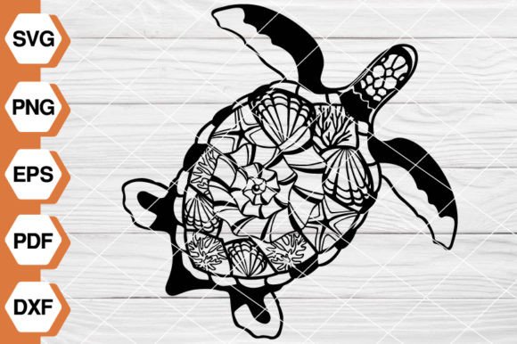 Sea Turtle SVG EP-97: Graphics & Illustrations for Creative Sellers