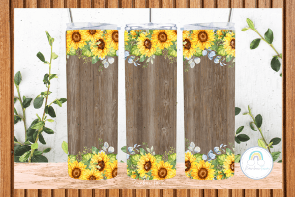 Sunflower Farmhouse Tumbler Wrap: Graphics & Crafts Asset Review