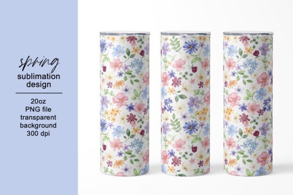 Tumbler Sublimation Design Wildflowers: Graphics for Crafts